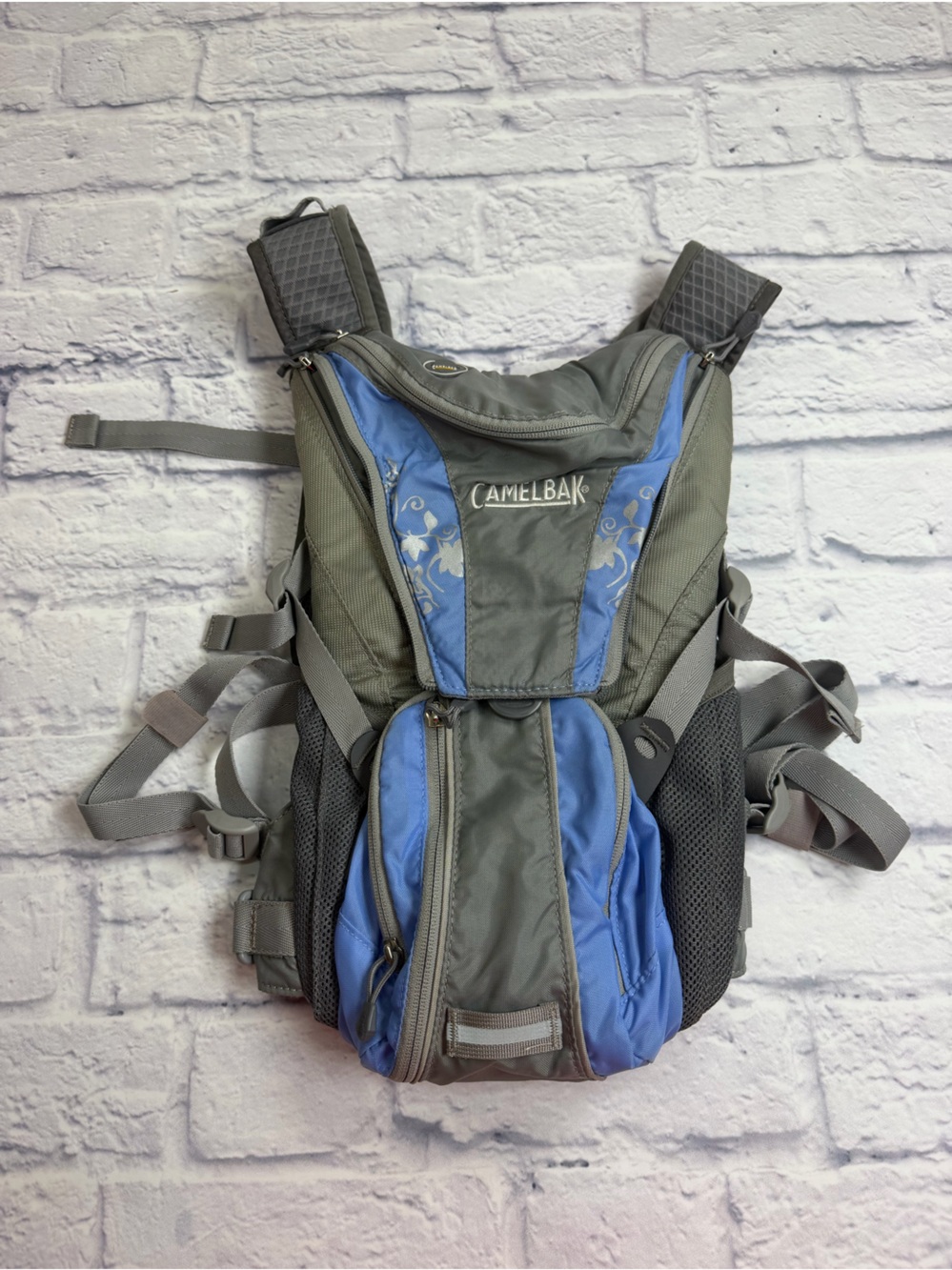 CamelBak Gray and Blue Hydration Backpack Pack